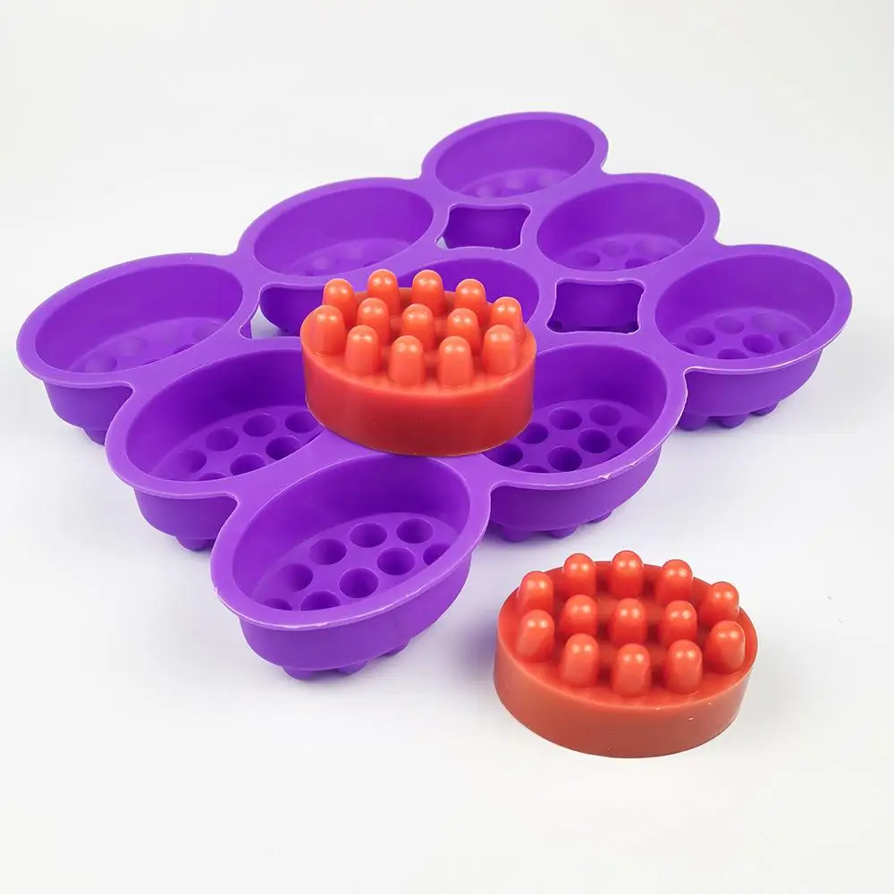 Soap Making Starter Kit - 2 Hole Silicone Soap Mold Oval