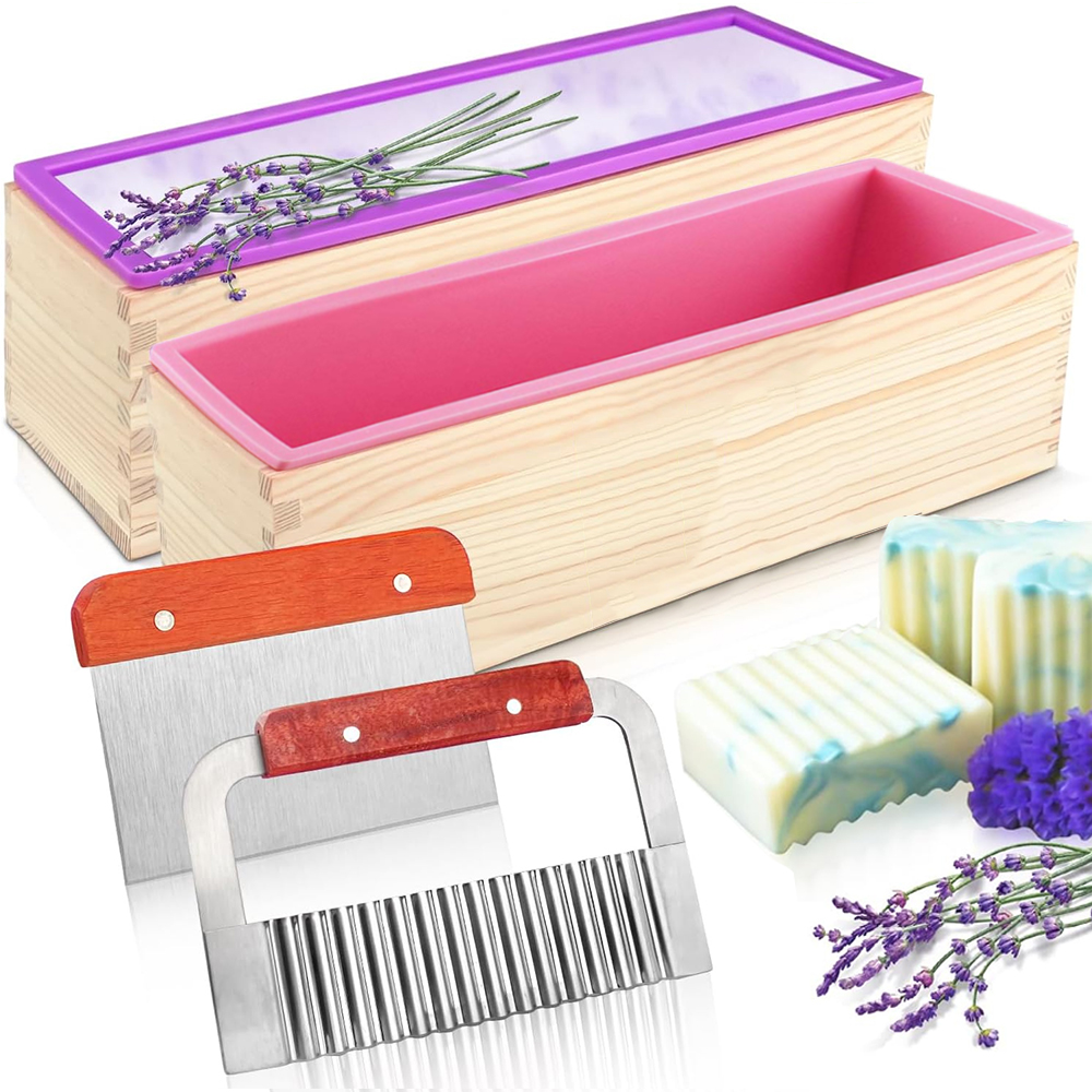 Soap Making Starter Kit - Rectangular Handmade Soap Molds Kit with