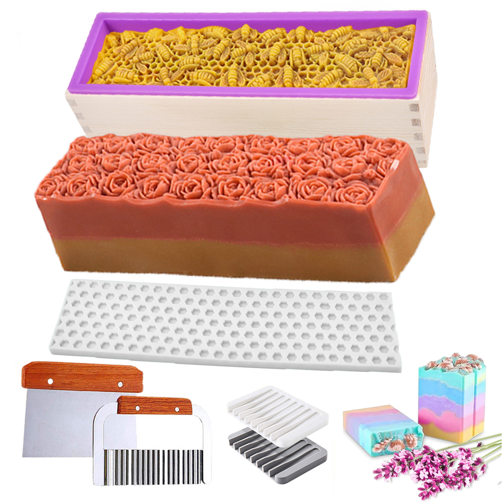 Soap Making Starter Kit - 1.2L Wooden Box Soap Mold Making