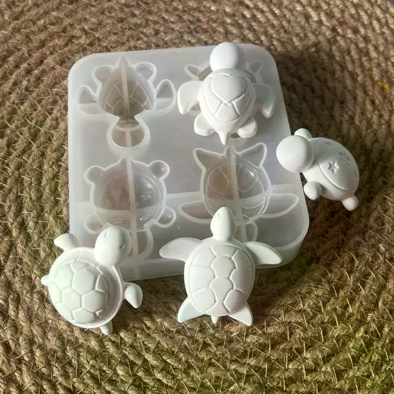 Melt Pour Soap Base - Four Turtles Plaster Silicone Molds DIY