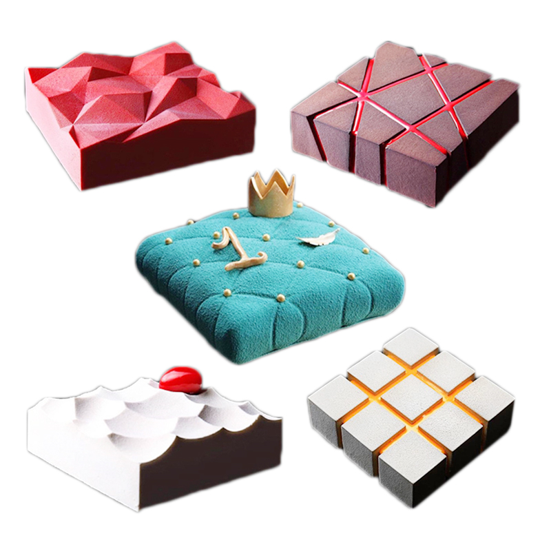 Melt Pour Soap Base - Silicone Mousse Cake Mold Diamond Peak
