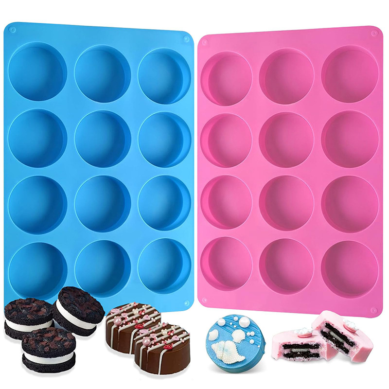Round Silicone Molds 12-Cavity - Melt Pour Soap Base 评论和价格