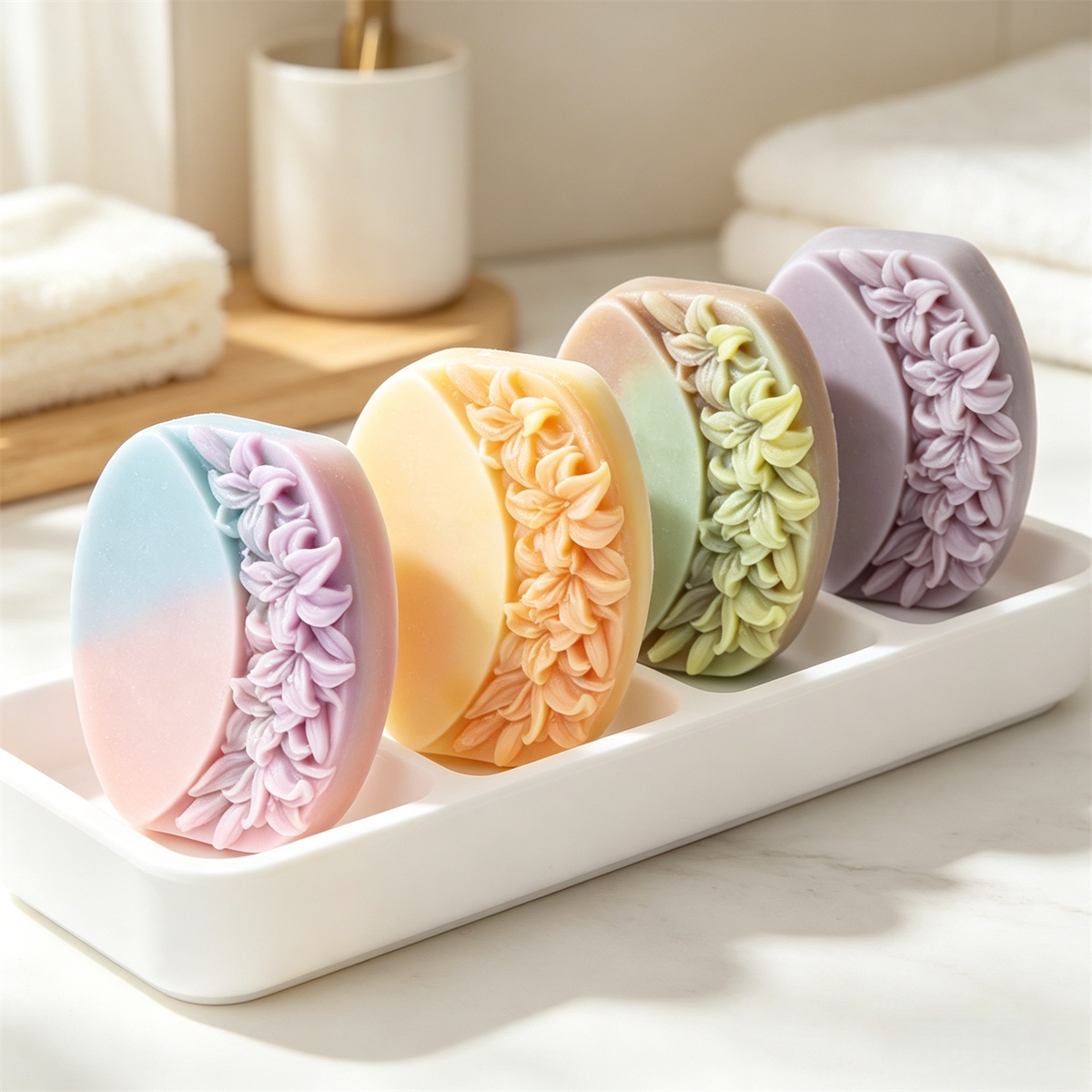 Half Flower Oval Silicone Soap - Soap Making Starter Kit 评论和价格