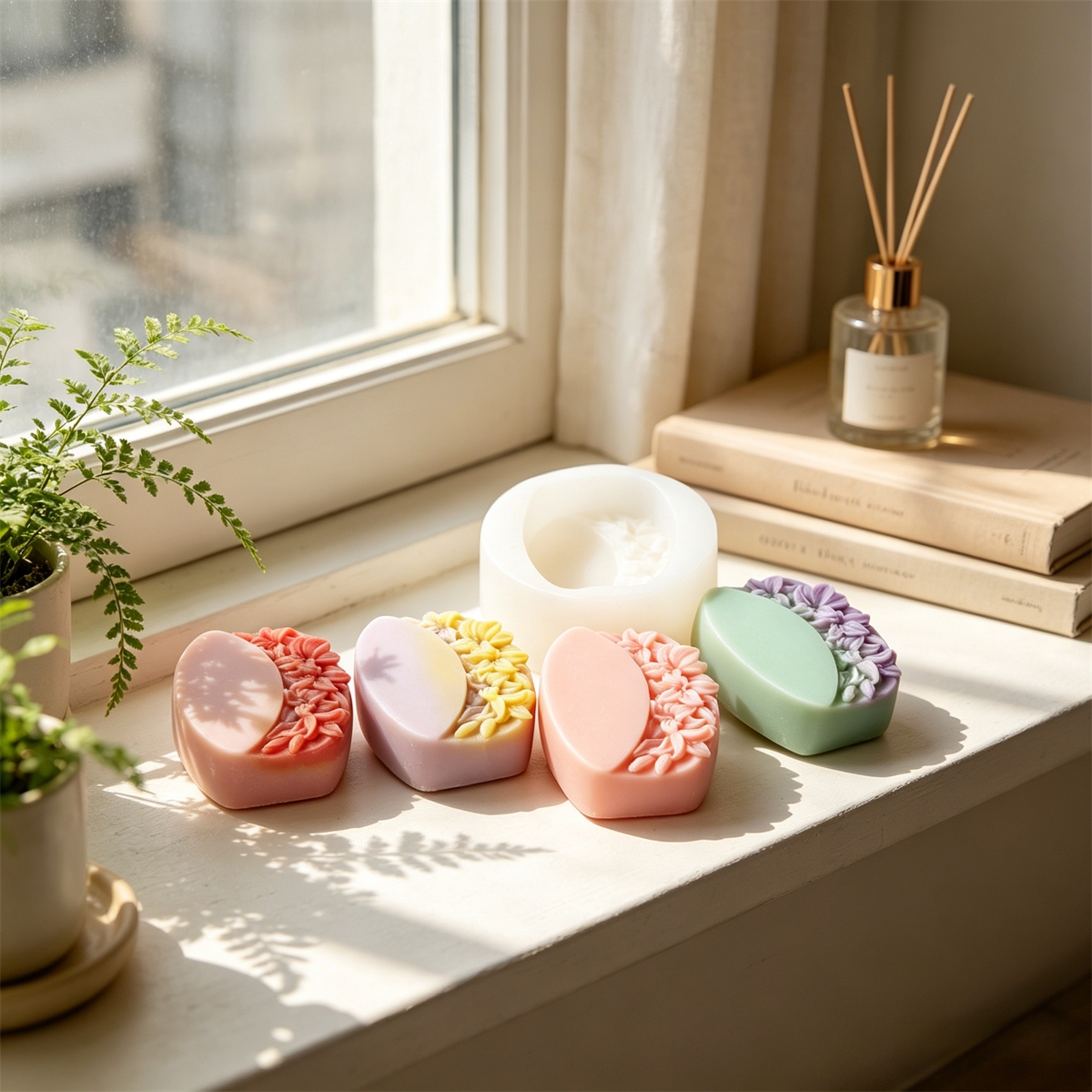 Half Flower Oval Silicone Soap - Soap Making Starter Kit 评论和价格