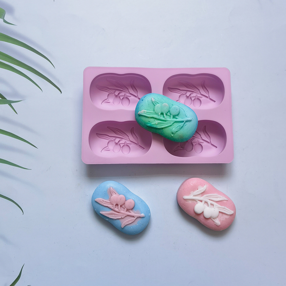 4 Cavities Oval Olive Tree Sil - Soap Making Starter Kit 评论和价格