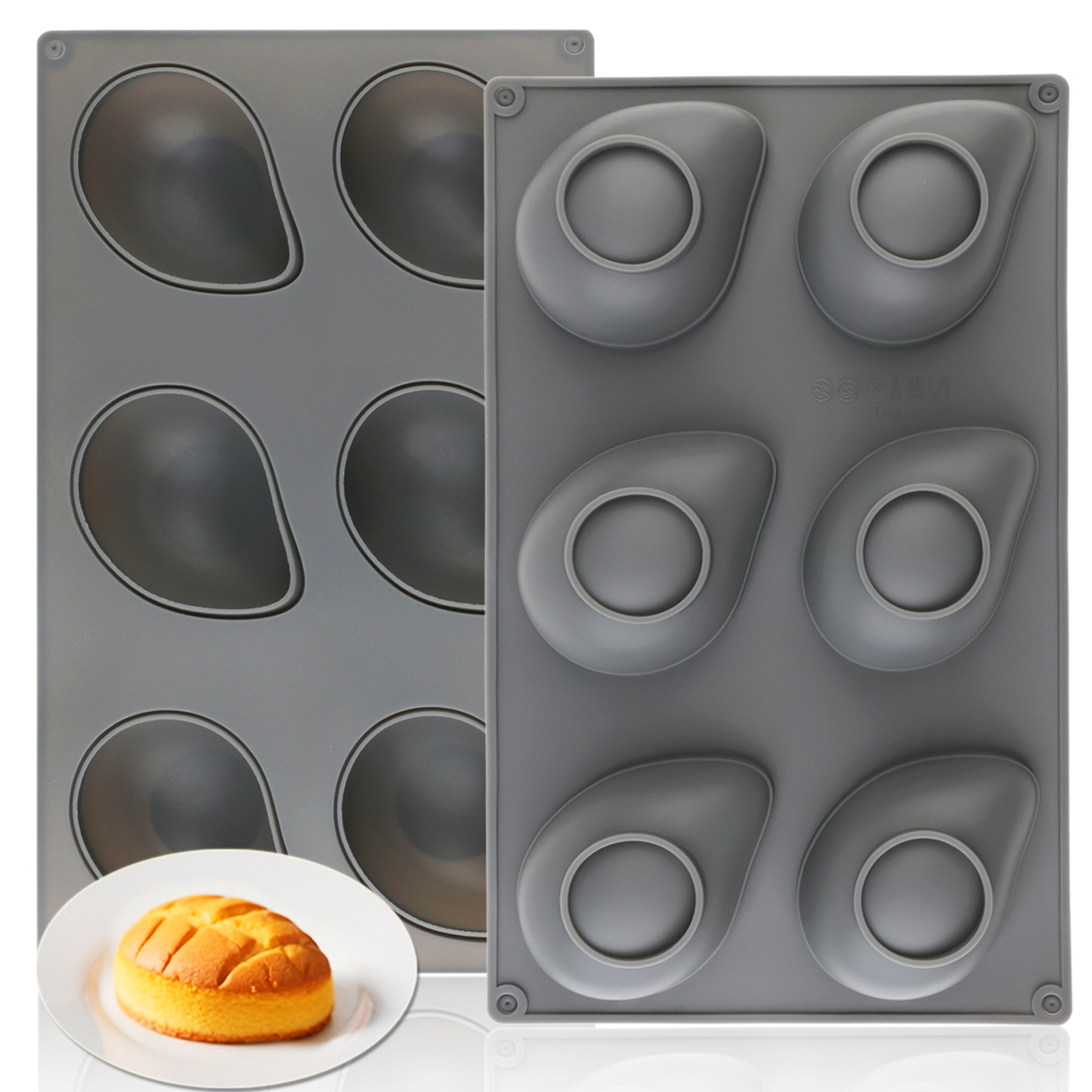 1pcs Gray Thick Silicone Mouss - Melt Pour Soap Base 评论和价格