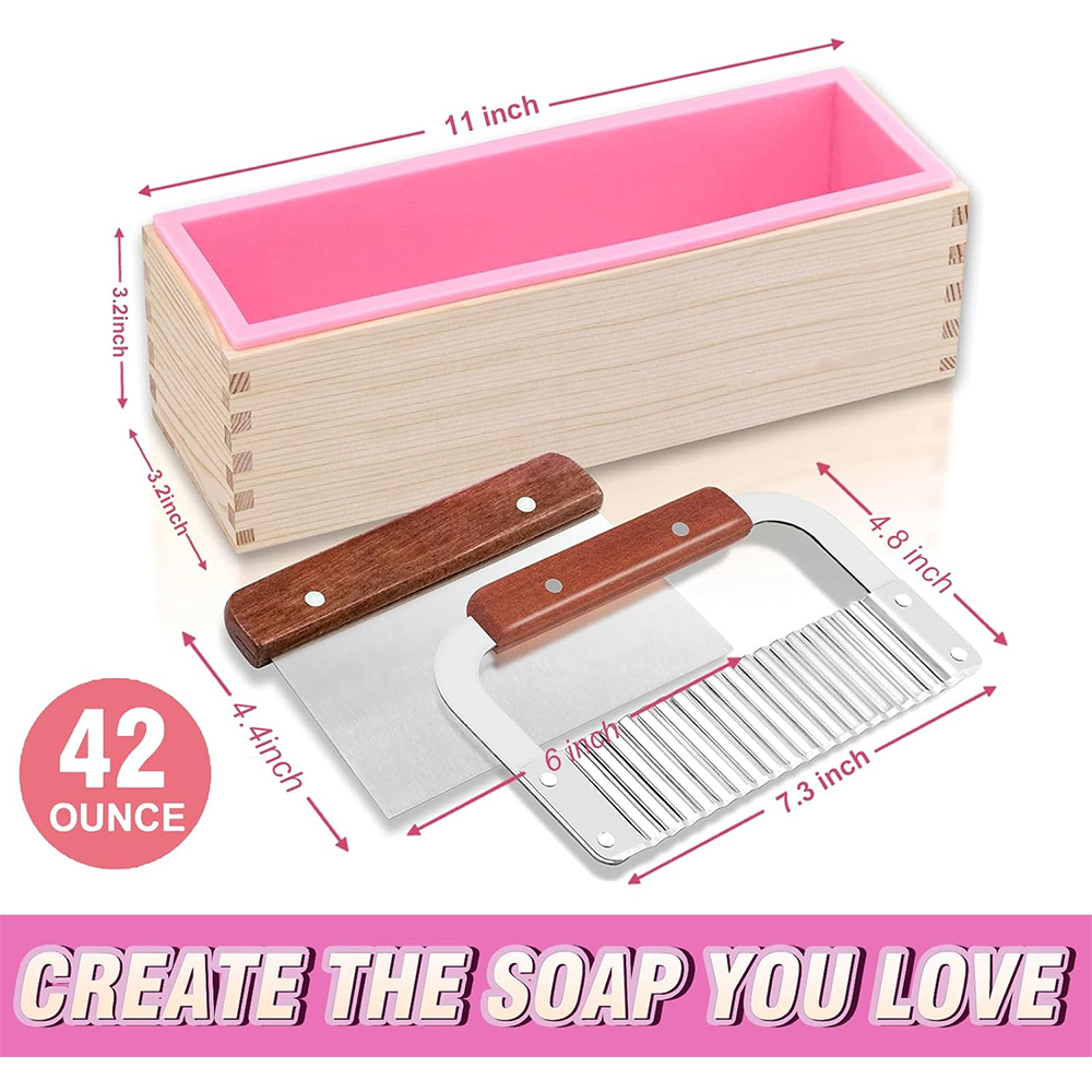 Rectangular Handmade Soap Mold - Soap Making Starter Kit 评论和价格
