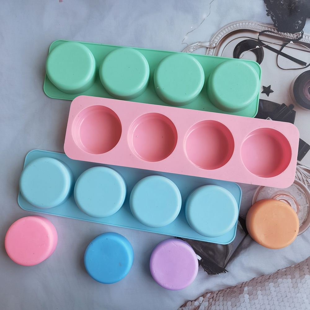 Silicone Soap Mold 4 Holes Ova - Soap Making Starter Kit 评论和价格