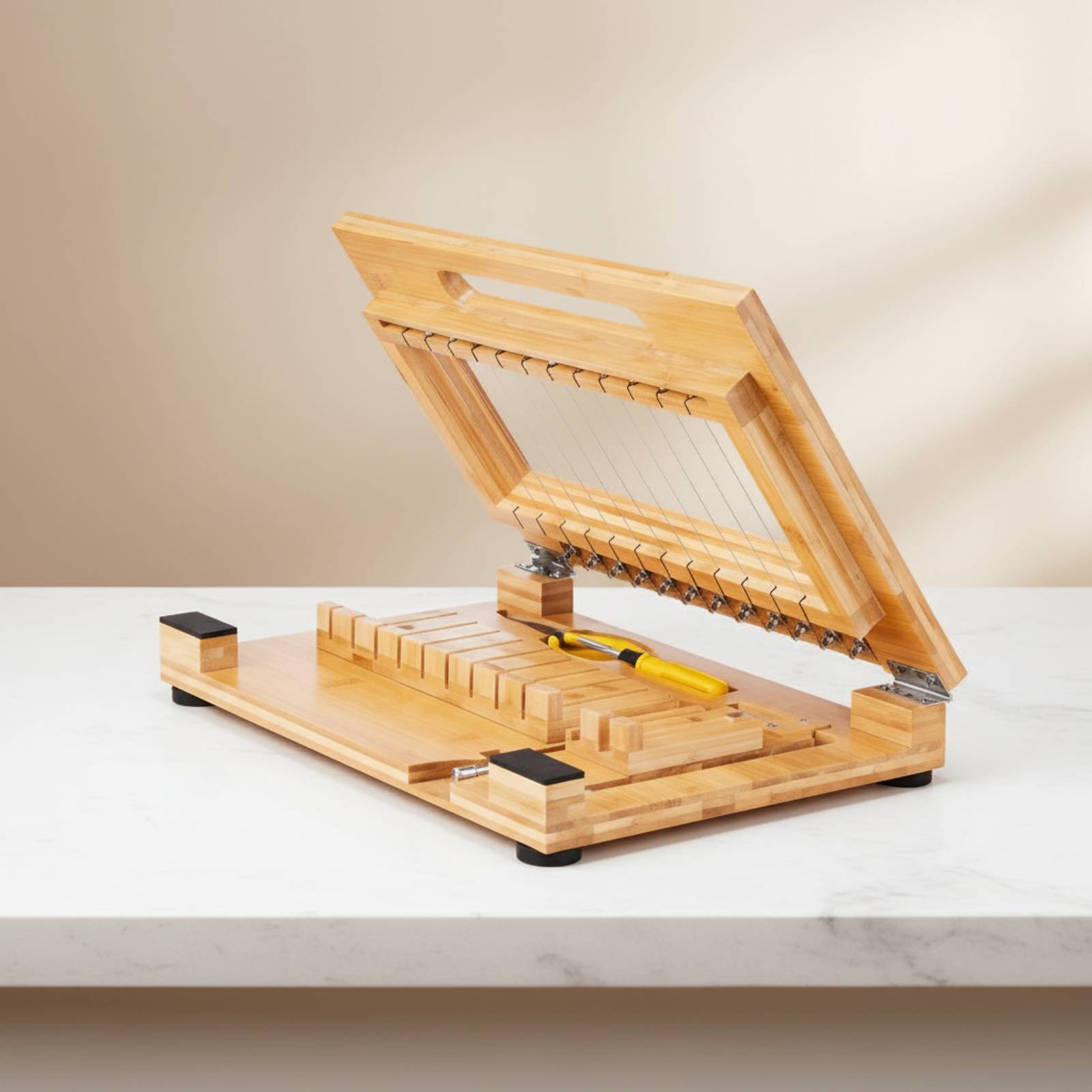 Bamboo Soap Cutter 2-in-1 Desi - Soap Making In Home 评论和价格
