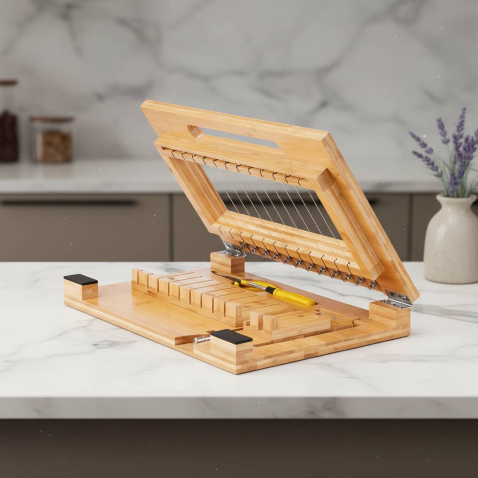 Bamboo Soap Cutter 2-in-1 Desi - Soap Making In Home 评论和价格