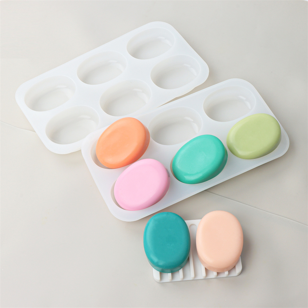 6 Holes Round Oval Silicone So - Soap Making Starter Kit 评论和价格