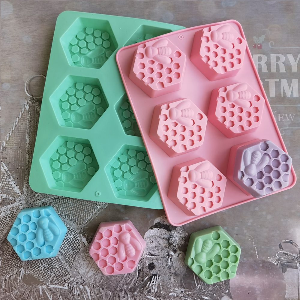 Silicone Hexagonal Bee Soap Mo - Soap Making Starter Kit 评论和价格