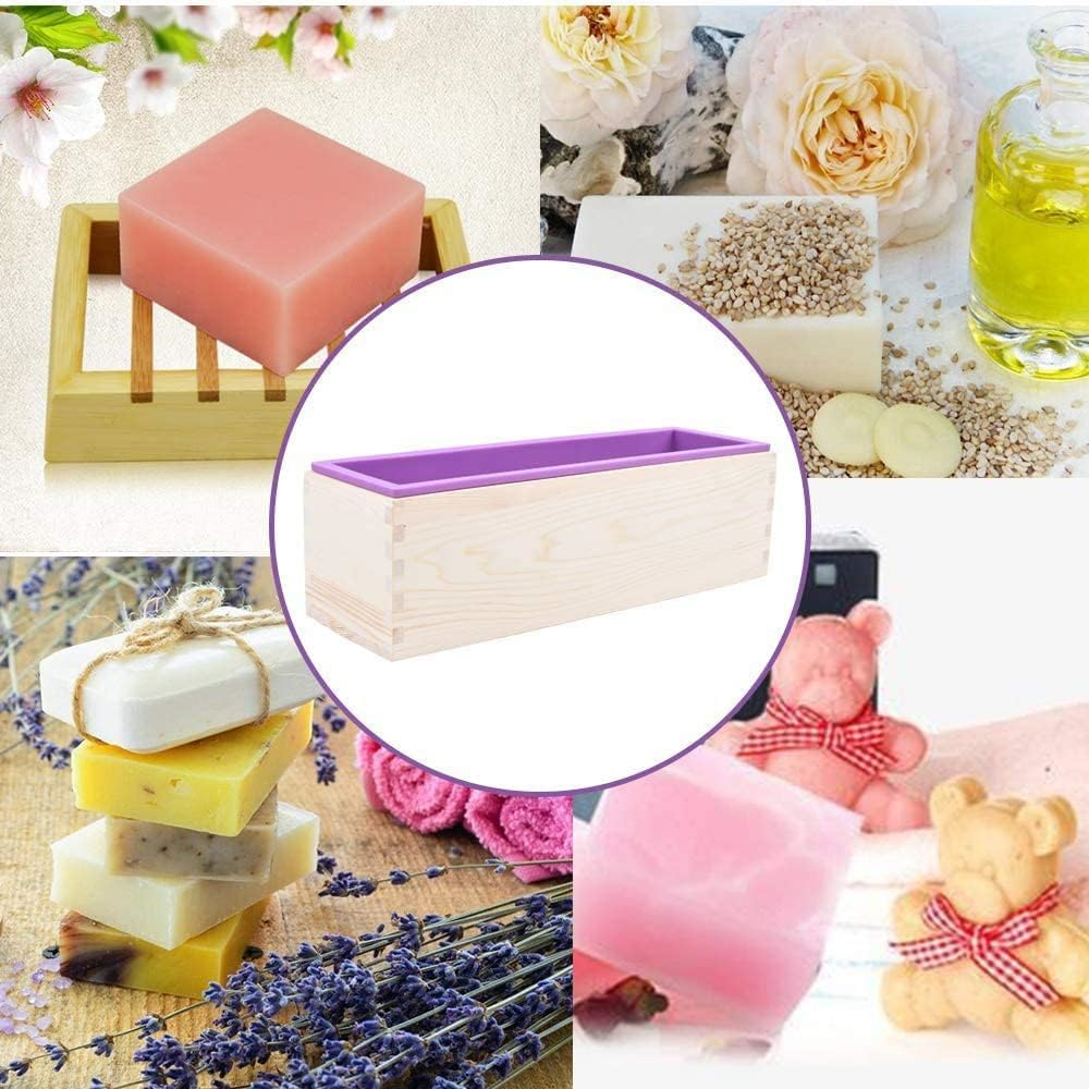 1.2L Wooden Box Soap Mold Maki - Soap Making Starter Kit 评论和价格