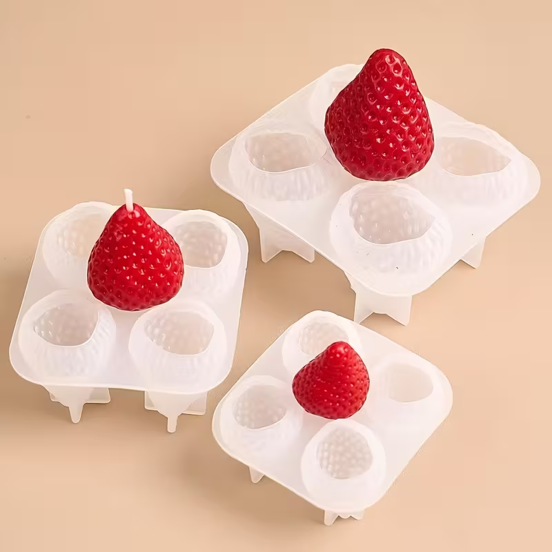 Strawberry Silicone Candle Mol - Melt Pour Soap Base 评论和价格