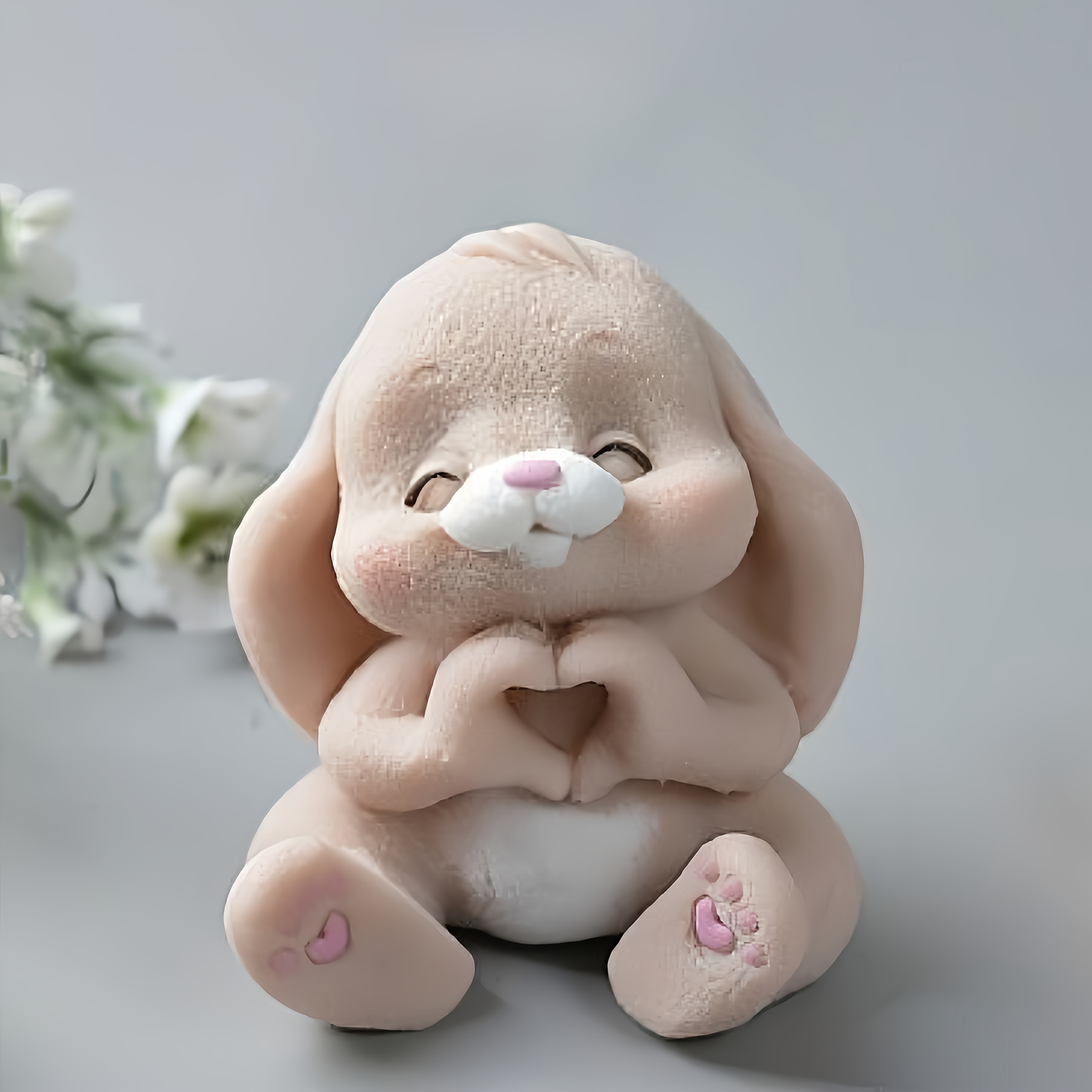 1pc Adorable Rabbit Resin Sili - Melt Pour Soap Base 评论和价格