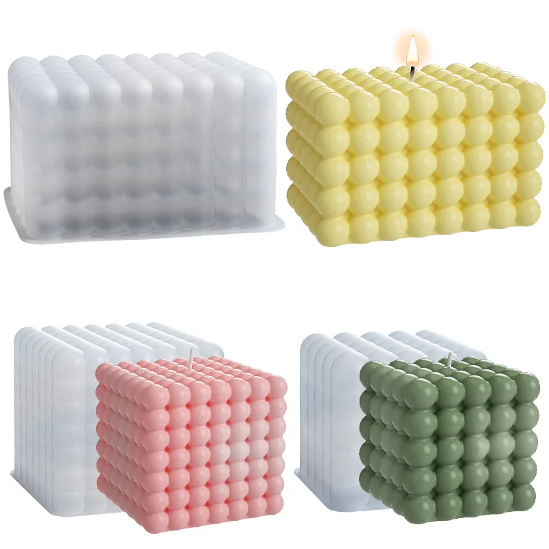 Large Bubble Cube Candles Sili - Soap Making In Home 评论和价格