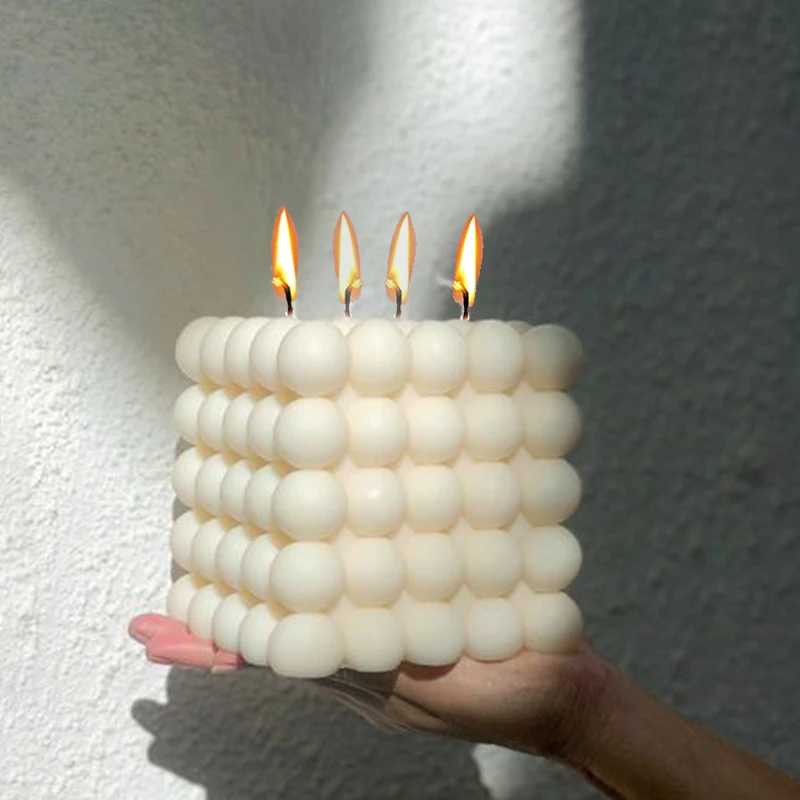 Large Bubble Cube Candles Sili - Soap Making In Home 评论和价格