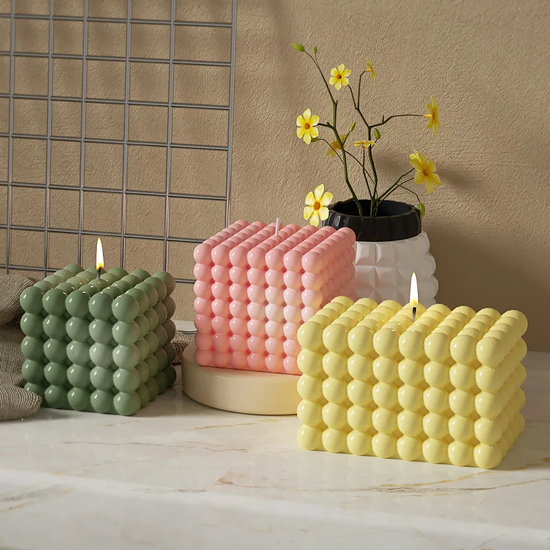 Large Bubble Cube Candles Sili - Soap Making In Home 评论和价格