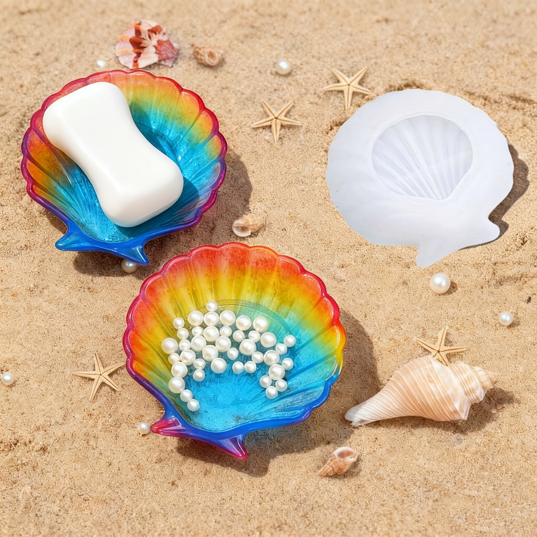 1 piece of silicone shell resi - Melt Pour Soap Base 评论和价格