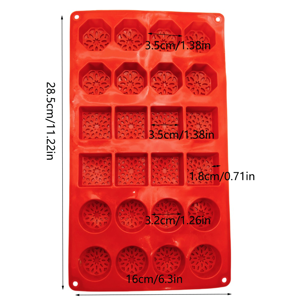 New Arrival 24 Hole Round Squa - Melt Pour Soap Base 评论和价格