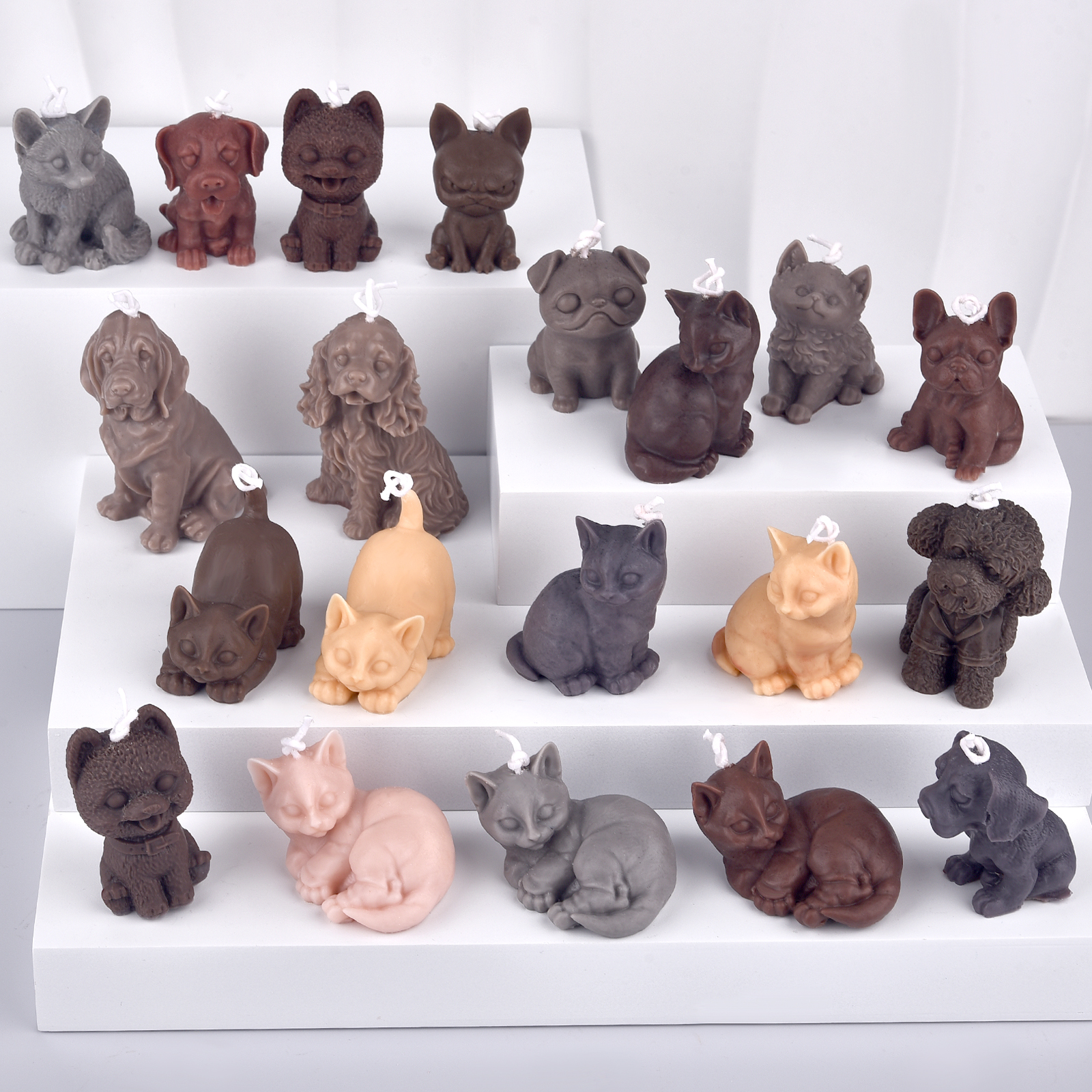 3D Dogs Cats Silicone Mold For - Soap Making In Home 评论和价格