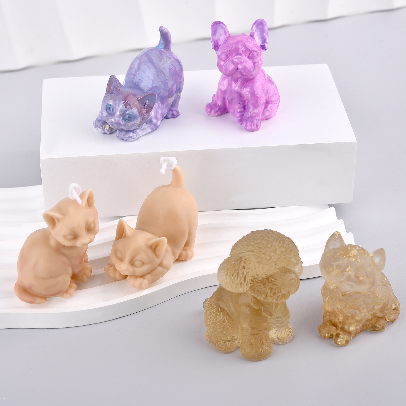 3D Dogs Cats Silicone Mold For - Soap Making In Home 评论和价格