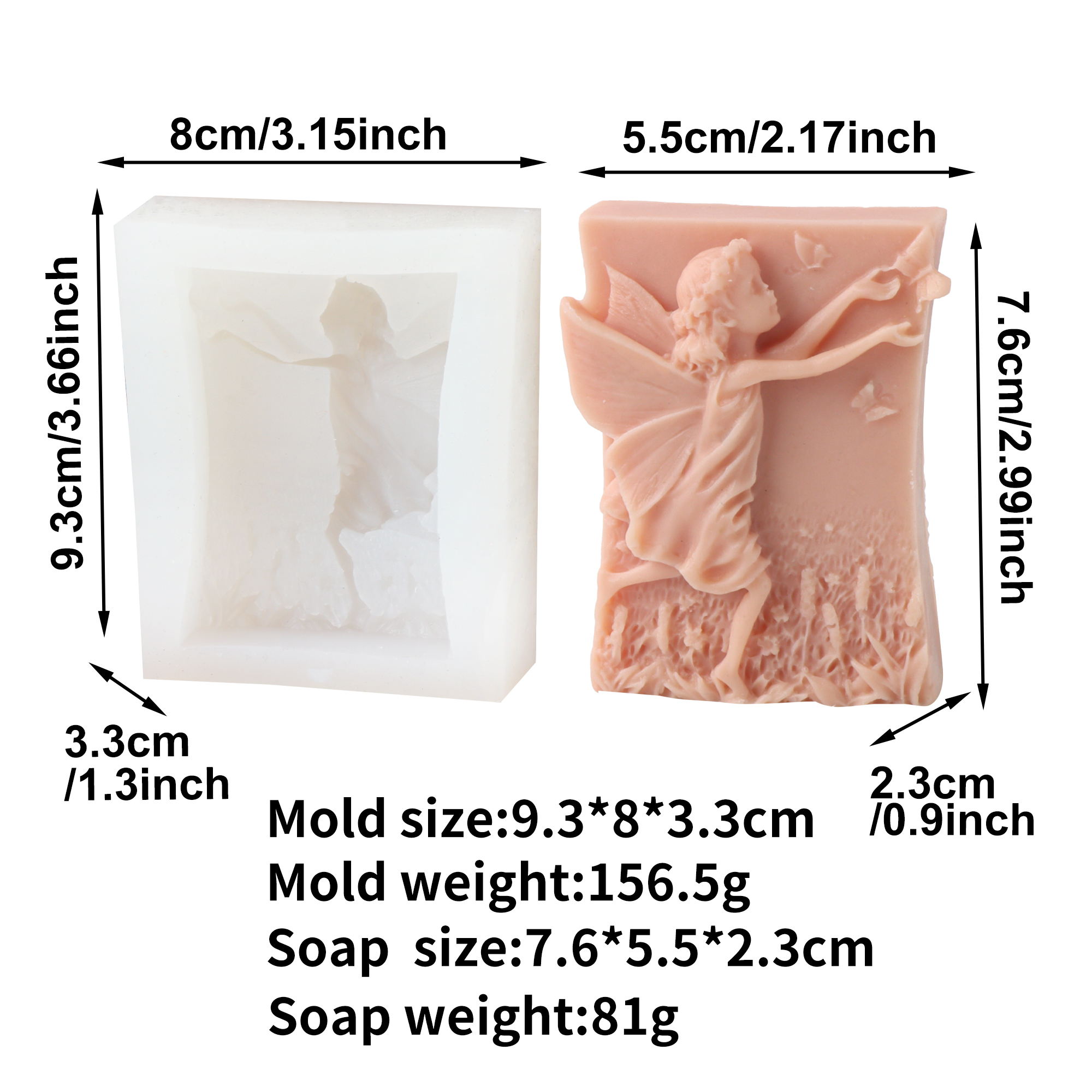 Flower Fairy Silicone Soap Mol - Soap Making In Home 评论和价格