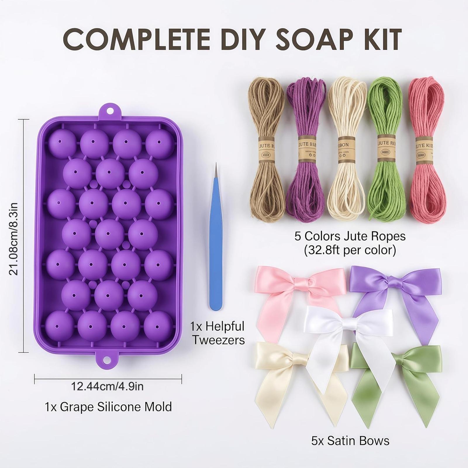 Grape Soap Mold Easy-Release F - Soap Making Starter Kit 评论和价格